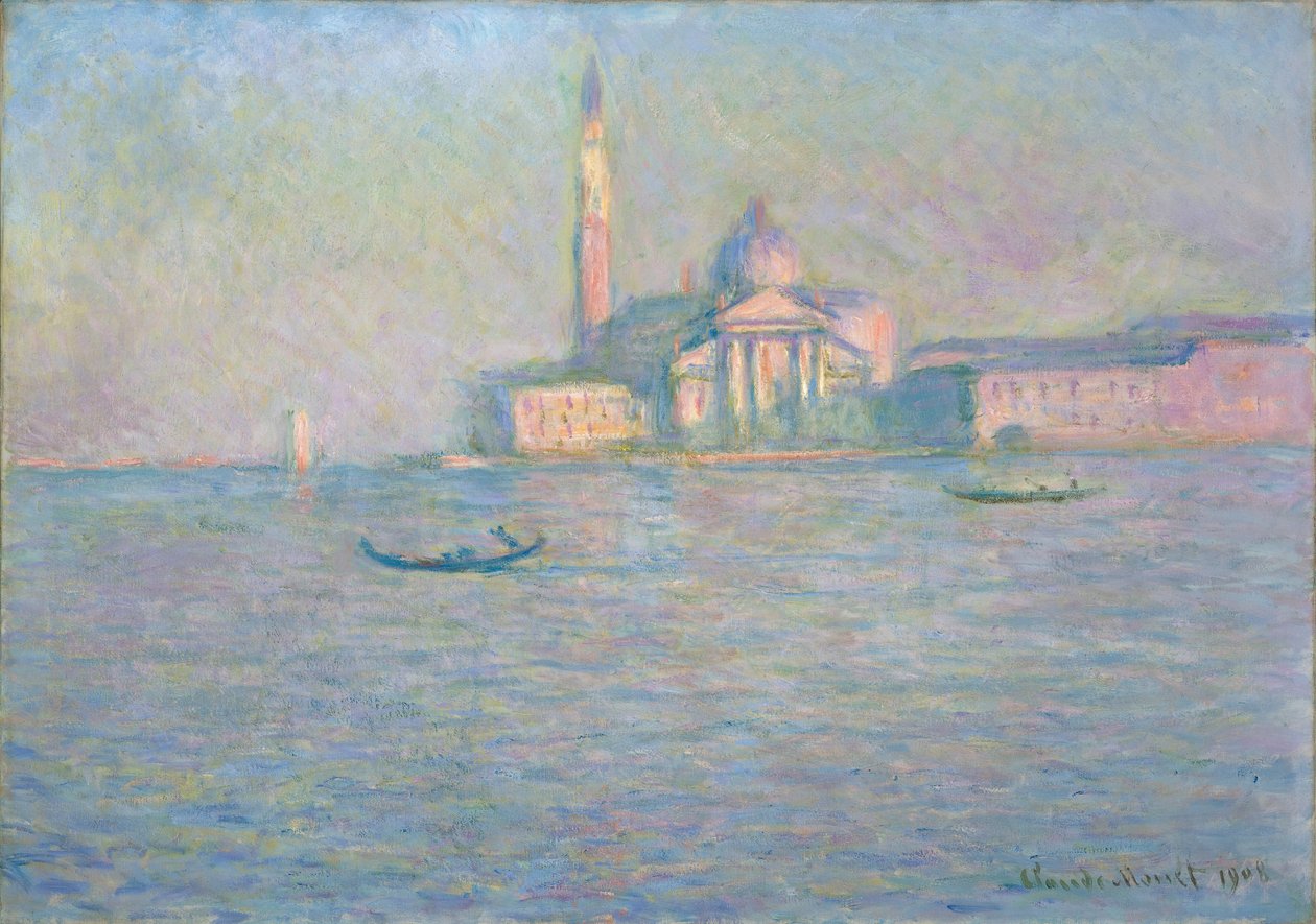 Die Kirche San Giorgio Maggiore, Venedig, 1908 von Claude Monet