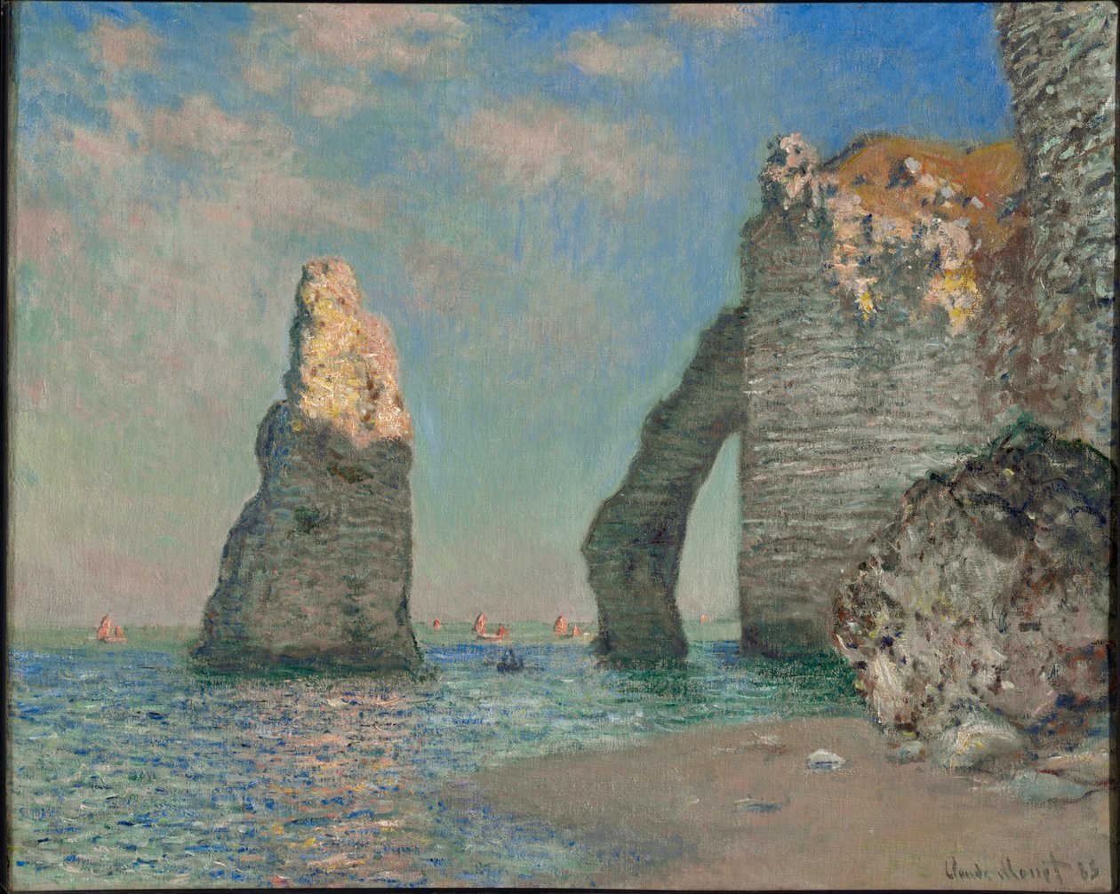Die Klippen von Étretat von Claude Monet
