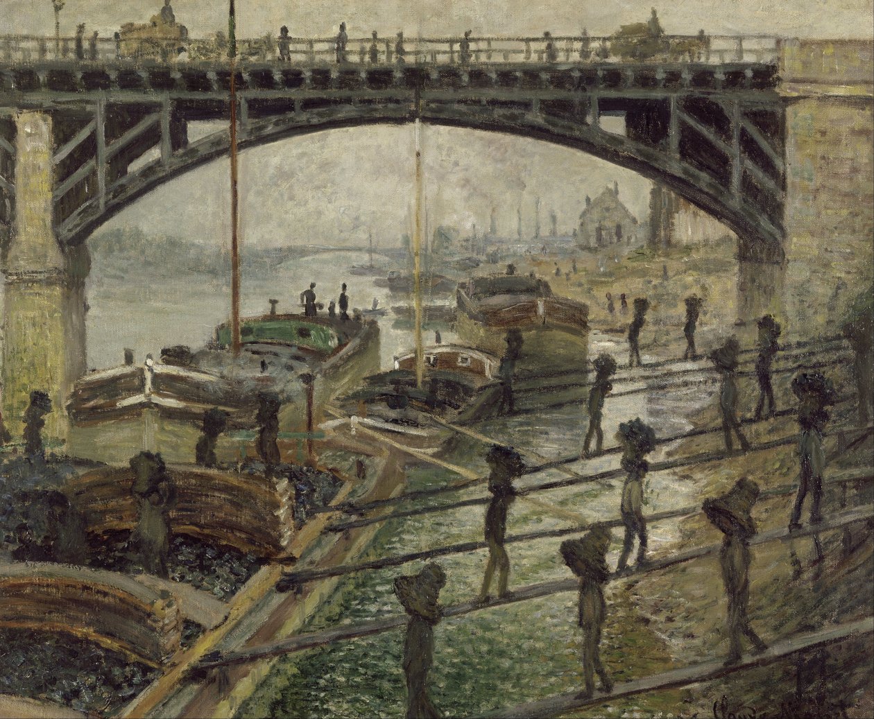Die Kohlenmänner von Claude Monet