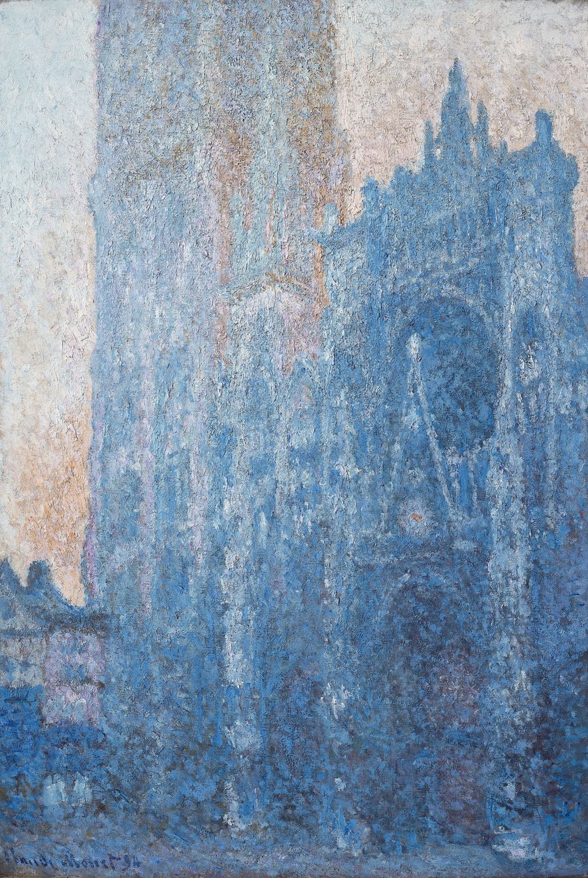 Das Portal der Kathedrale von Rouen im Morgenlicht, 1894 von Claude Monet
