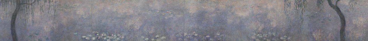 Die Seerosen - Die zwei Weiden, 1914-1926 von Claude Monet