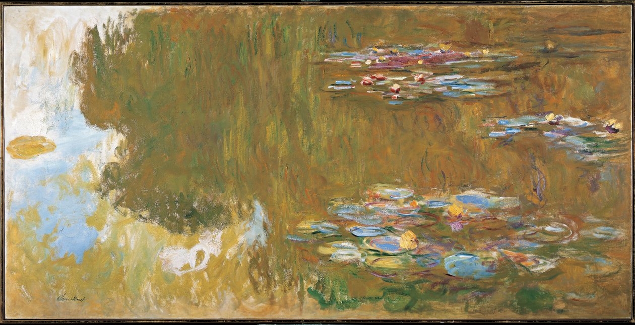Der Seerosenteich, um 1917-19 von Claude Monet