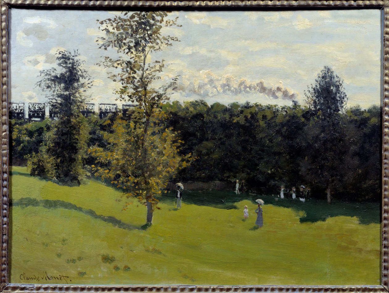 Zug auf dem Land. Gemälde von Claude Monet (1840-1926) 1870, Paris, Musée d