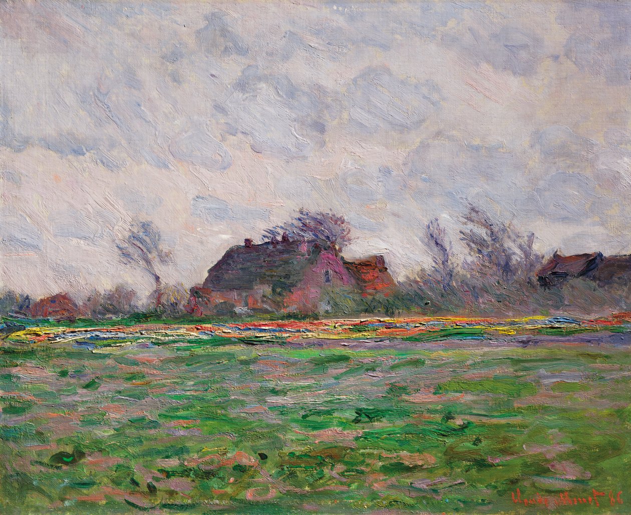 Tulpenfelder bei Leiden von Claude Monet