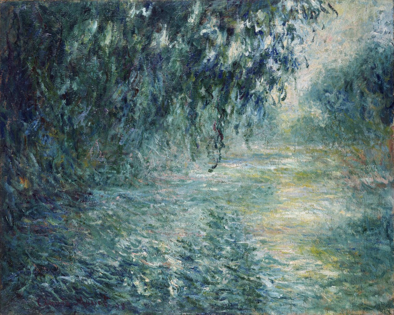 Blick auf die Seine am frühen Morgen von Claude Monet