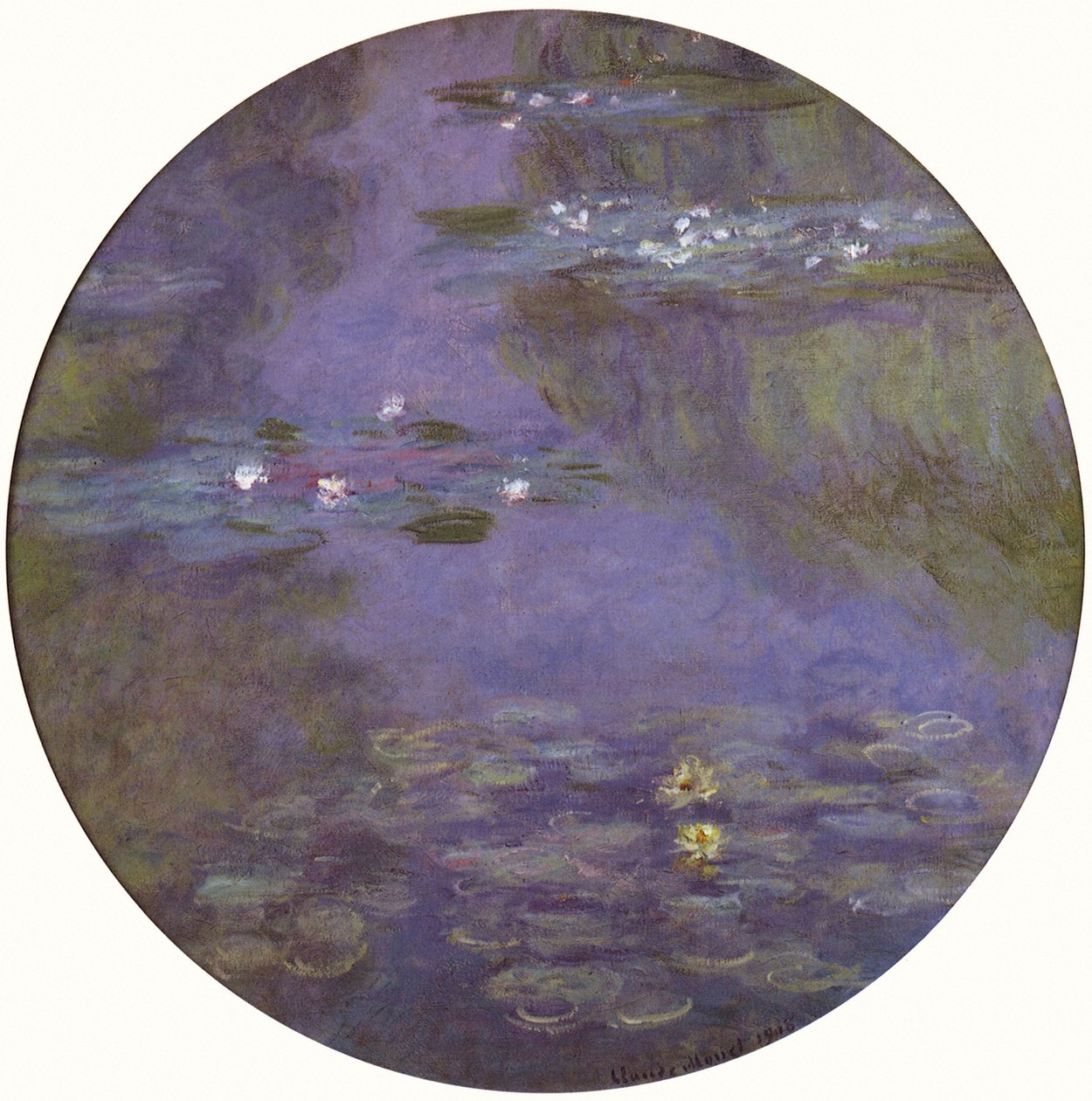 Seerosen-Rundel von Claude Monet