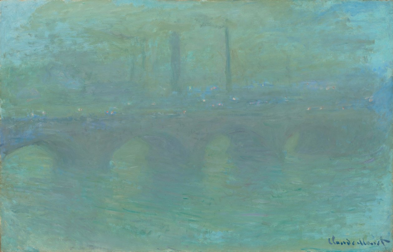 Waterloo Bridge, London, in der Dämmerung von Claude Monet