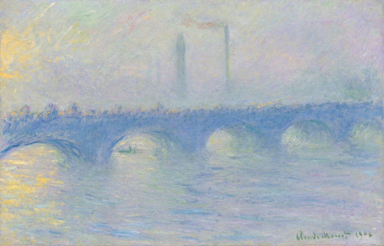 Waterloo-Brücke, Nebeleffekt von Claude Monet