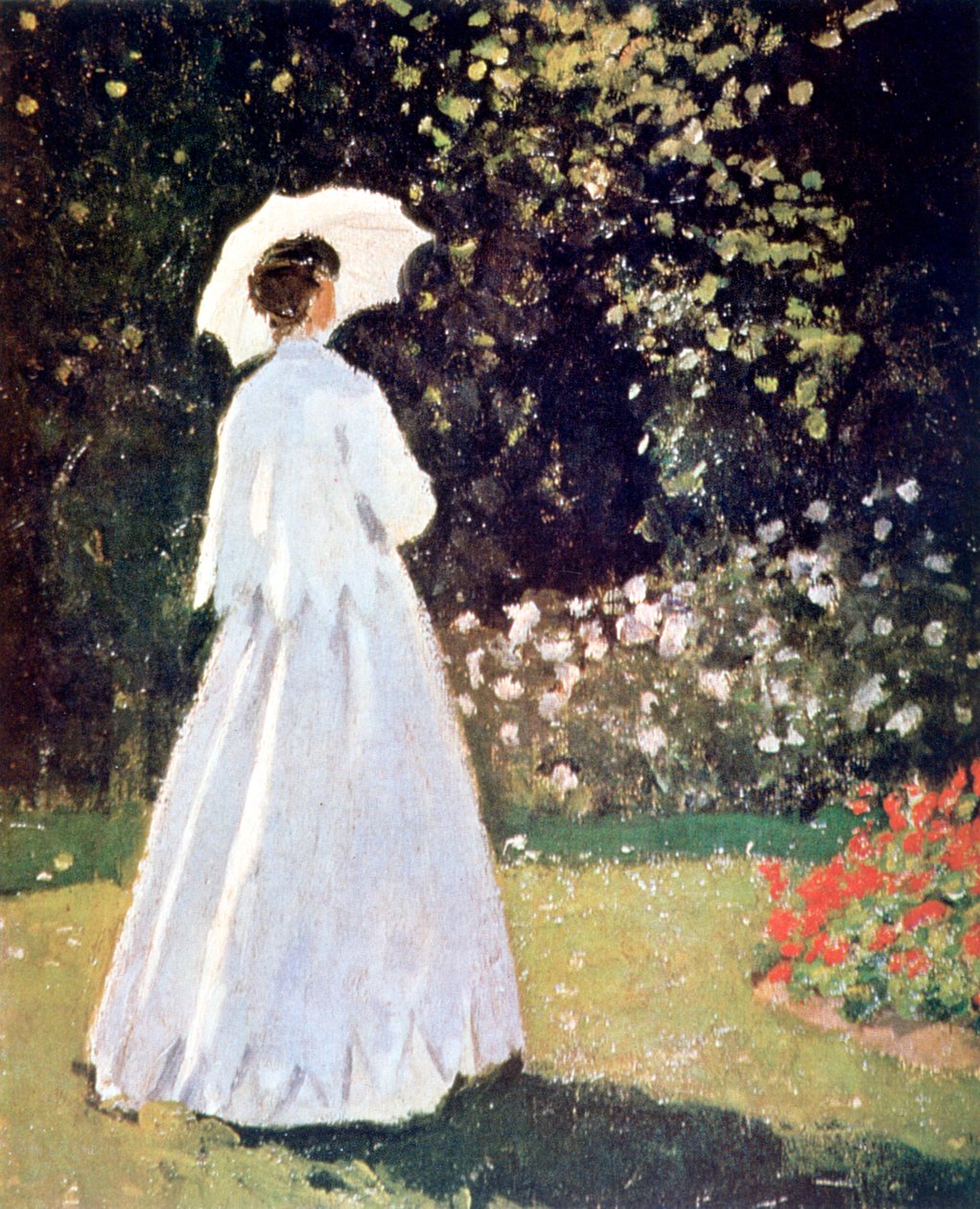 Frau im Garten, Sainte-Adresse, (Detail), 1867 von Claude Monet