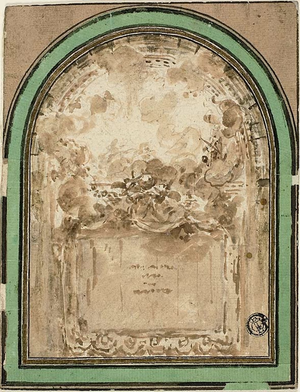 Projekt für die Decke des Salle de Spectacle de Besancon von Claude Nicolas Ledoux