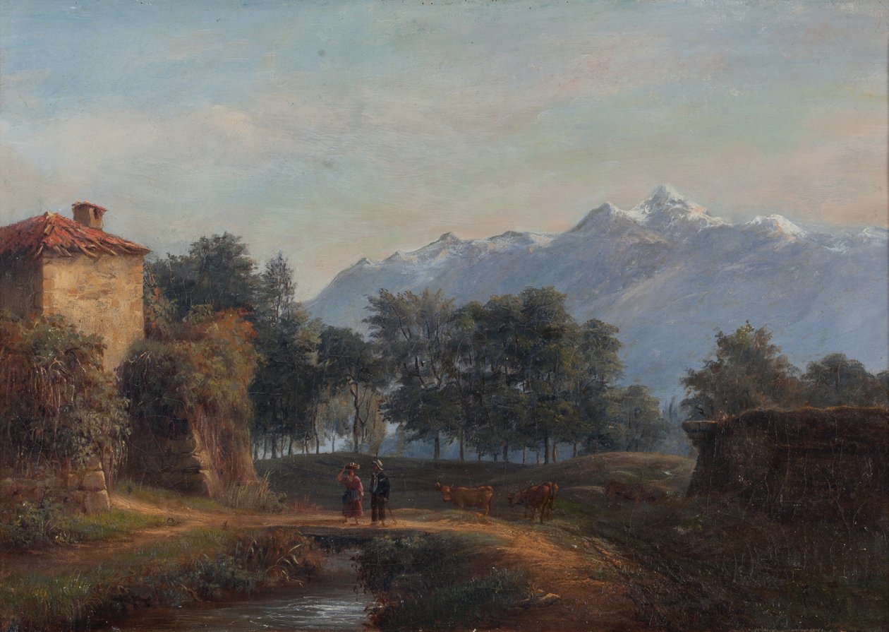 Mauern der Festungsanlagen von Grenoble auf der Seite von Île Verte von Claude Pollet