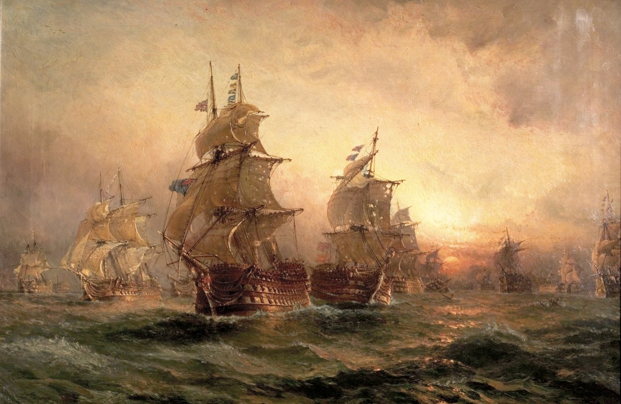 Der Abend von Trafalgar, 1890 von Claude T. Stanfield Moore