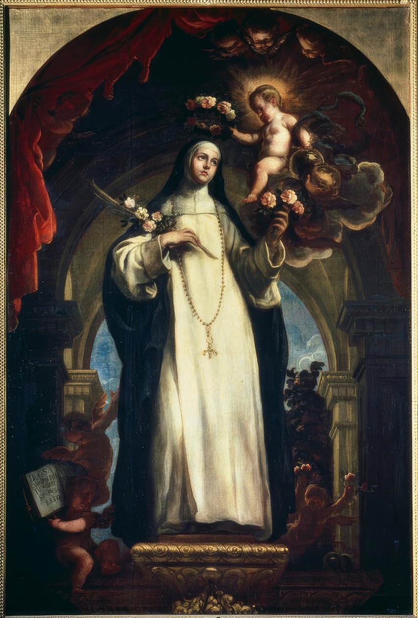 Die Heilige Rosa von Lima von Claudio Coello