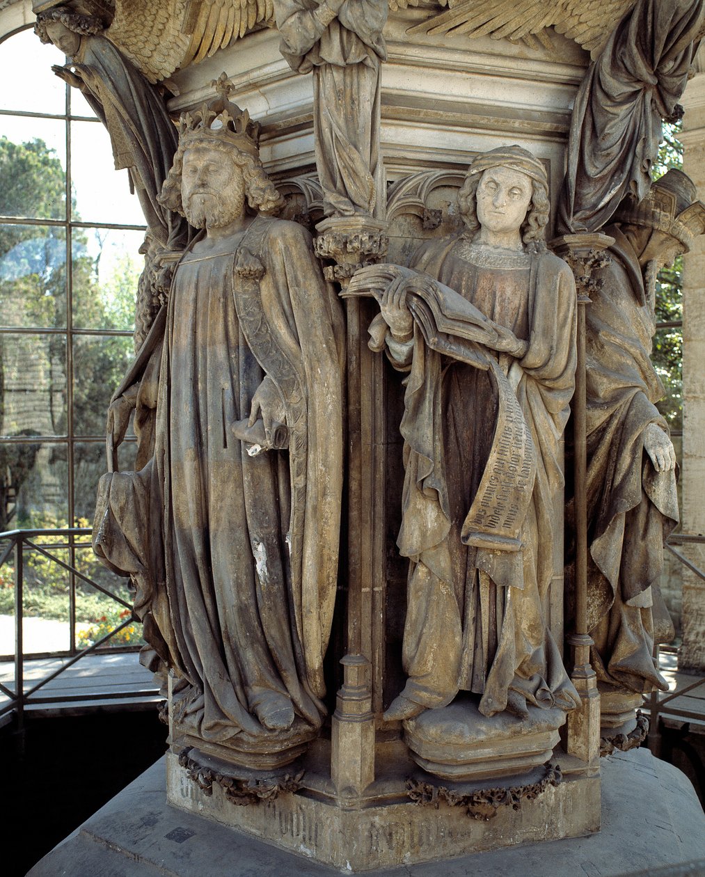 David und Jeremia. Der Sockel des Mosesbrunnens von Claus Sluter