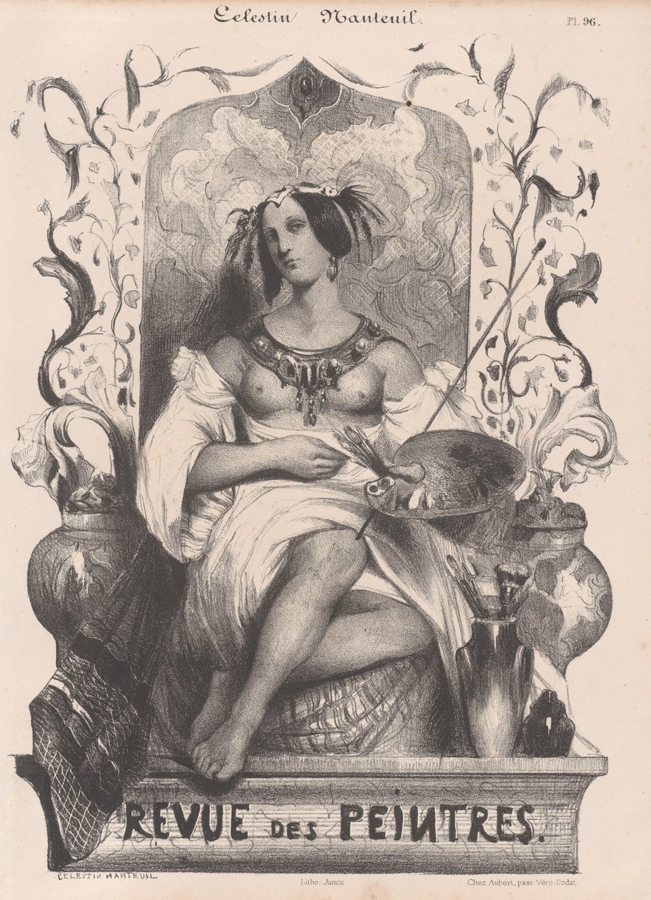 Titelseite für die Revue de Peintres, 1835 von Célestin Nanteuil