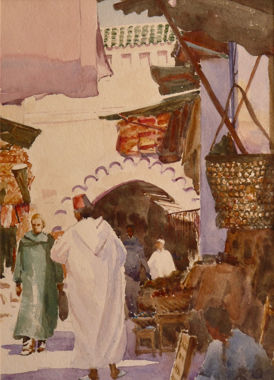 Souk der Färber, Marrakesch, 2001 von Clive Wilson