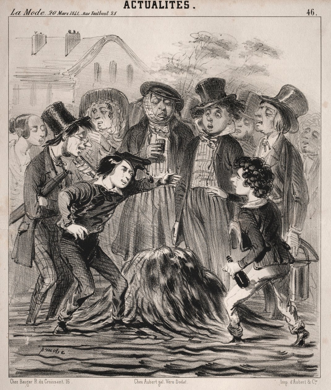 Actualités: Ha hé Felix! komm schnell!, 1841 von Clémente Pruche