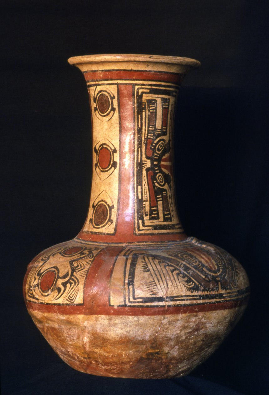 Hochhalsige Vase, frühe Cocle-Phase, 700-800 n. Chr. von Cocle Culture