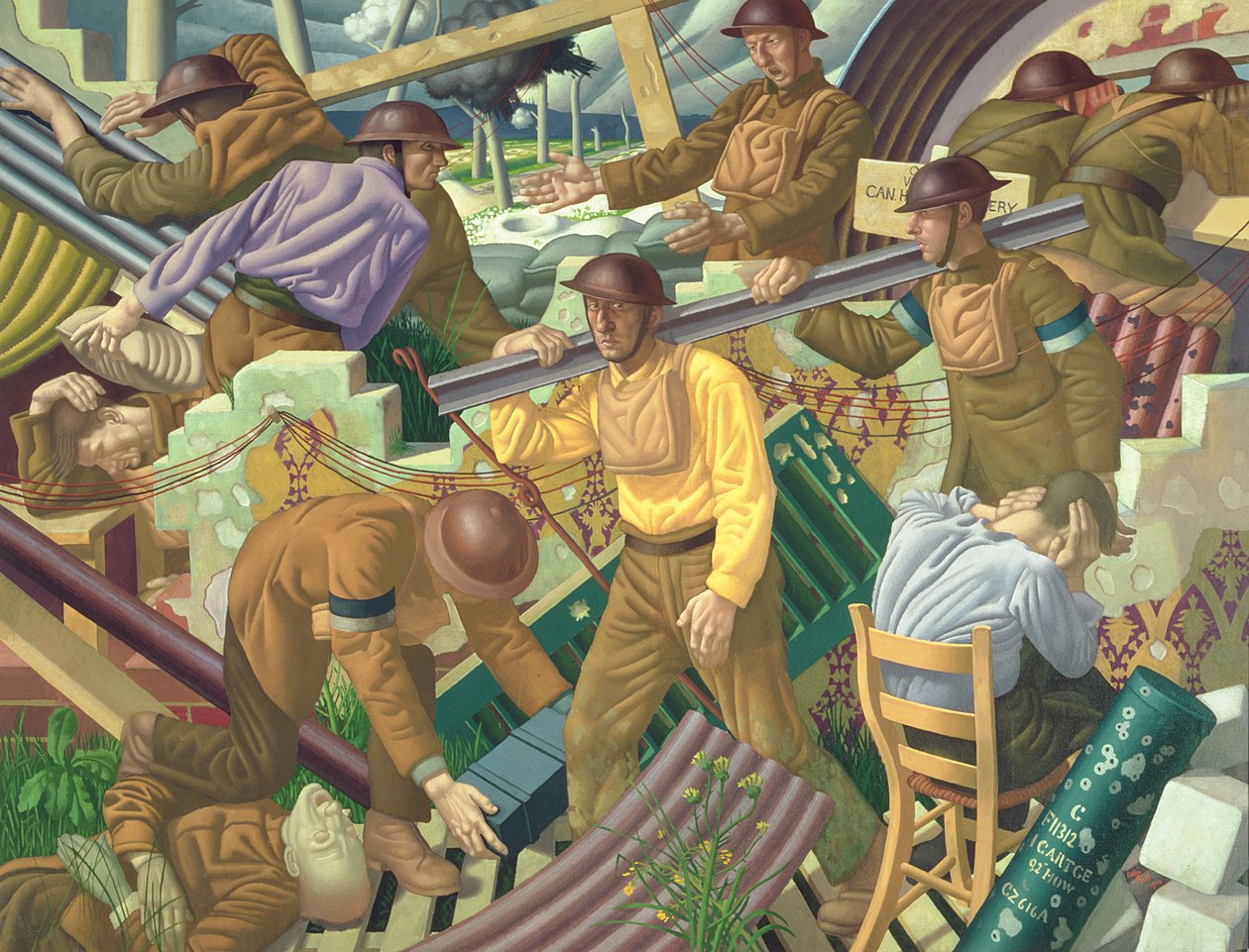 Kanadischer Beobachtungsposten, 1919 von Colin Unwin Gill