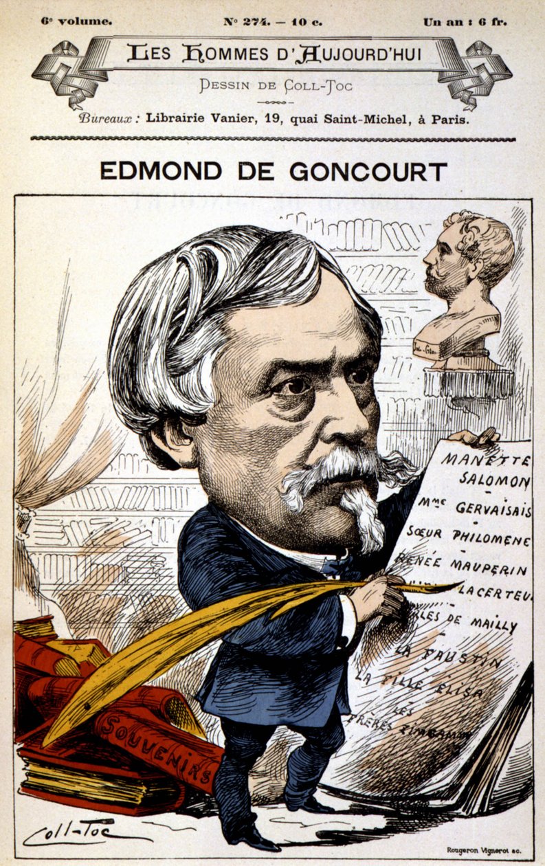 Edmond de Goncourt - von Coll-Toc, in „Les Hommes d