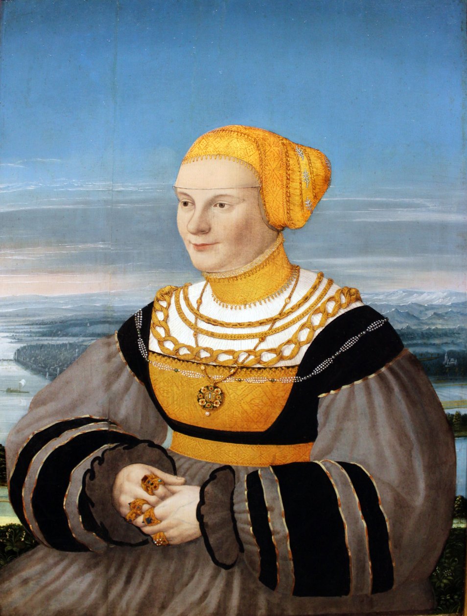 Porträt von Anna von Holzhausen, geb. Ratzeburg von Conrad Faber von Kreuznach