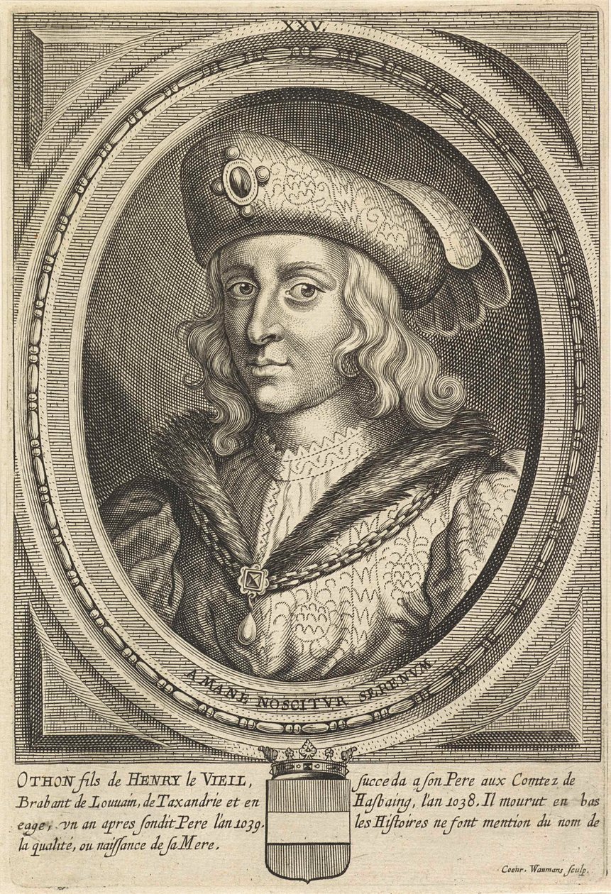 Porträt von Otto, Herzog von Brabant und Löwen von Conrad (after) Waumans