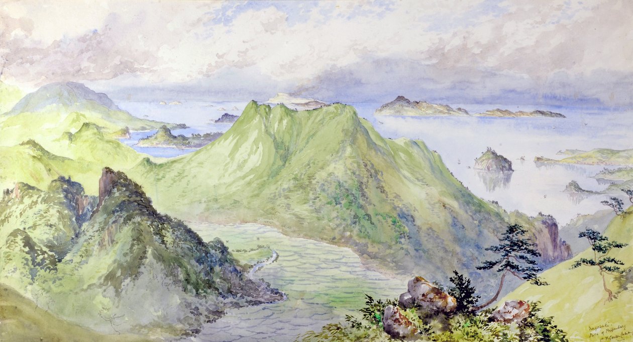 Nagasaki, Japan: Insel Pappenberg von Constance Frederica Gordon Cumming