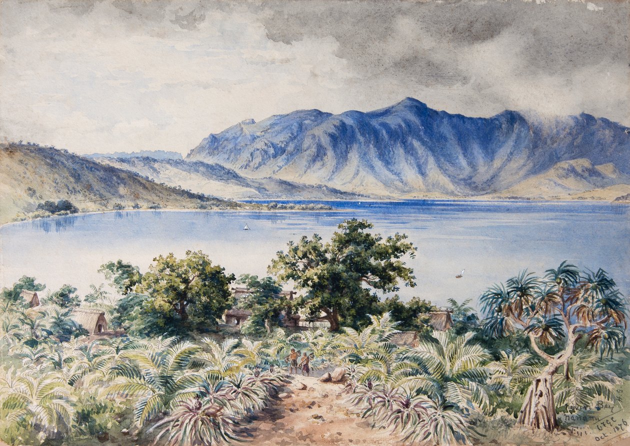 Naiviri-Bucht, Nananu, Fidschi 1876 von Constance Frederica Gordon-Cumming