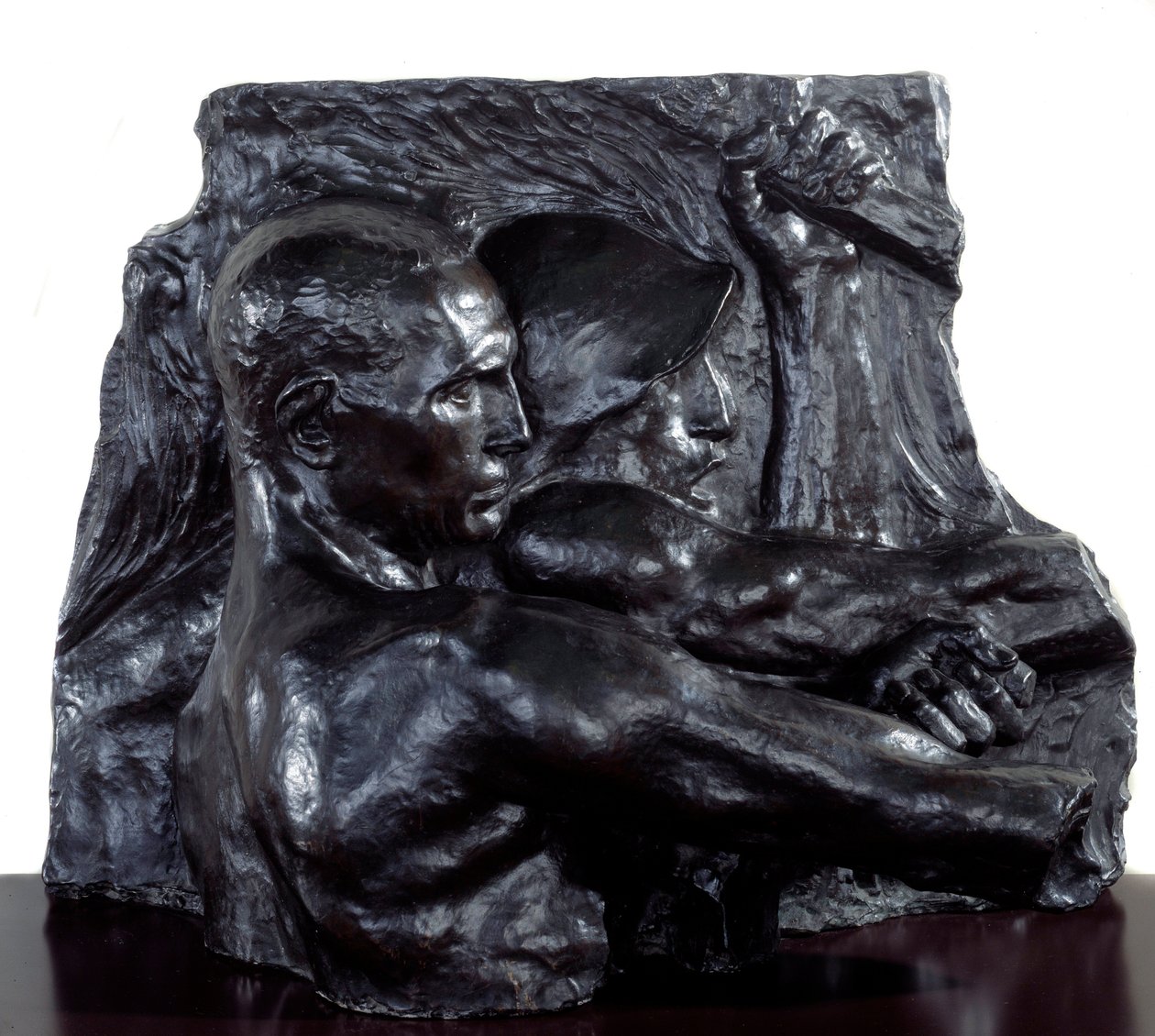 Sozialer Realismus: „Industrie“. Bronzeskulptur von Constantin Emile Meunier, 1896 von Constantin Emile Meunier