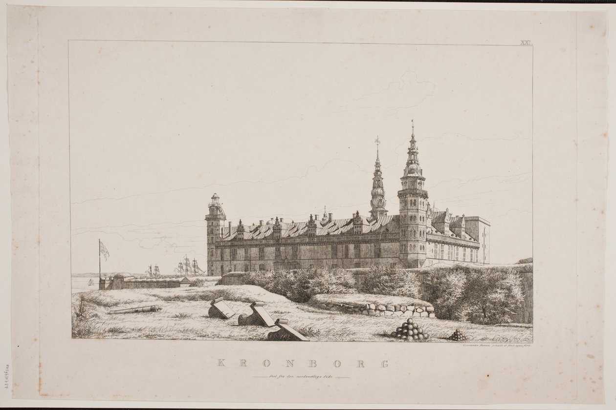 Kronborg von der nordwestlichen Seite gesehen von Constantin Hansen