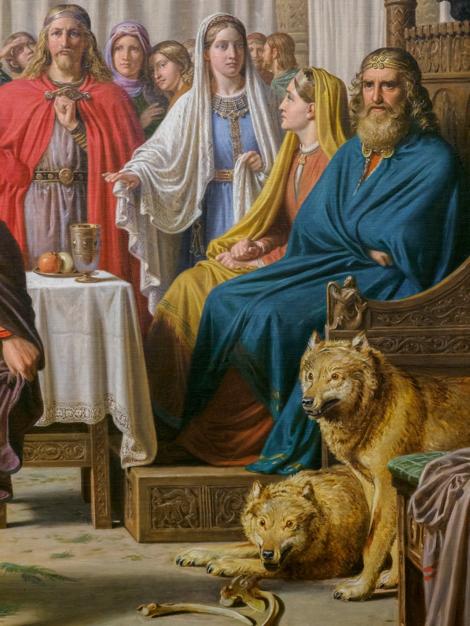 Ægirs Fest (Detail) von Constantin Hansen