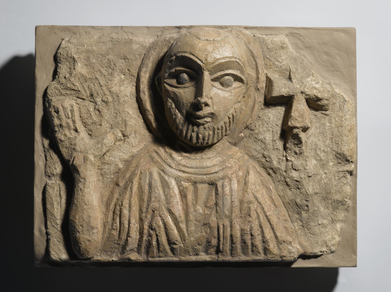 Büste eines Heiligen, aus Ägypten, 4.-5. Jahrhundert von Coptic Coptic