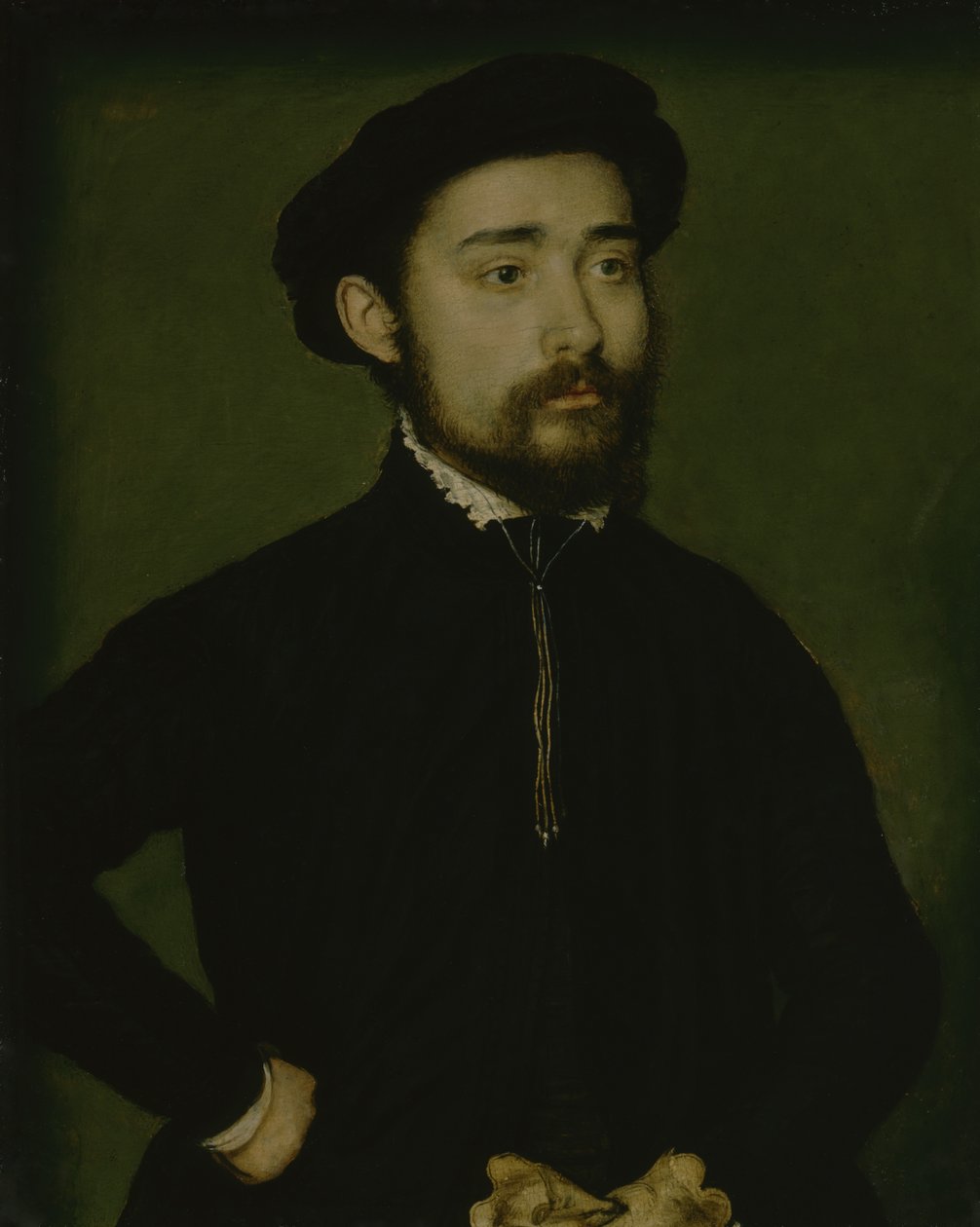 Porträt eines Mannes mit Handschuh von Corneille de Lyon