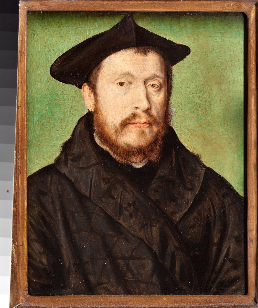 Porträt eines Mannes, Gemälde von Corneille de Lyon von Corneille de Lyon