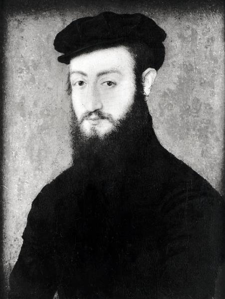 Porträt eines Gentlemans von Corneille de Lyon attr. to Corneille de Lyon attr. to