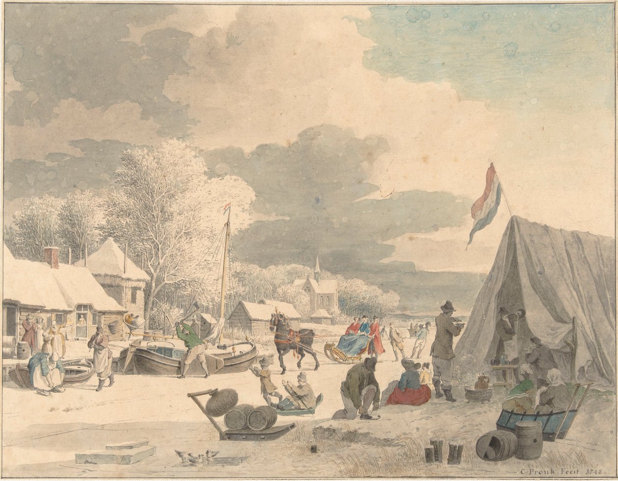 Winterlandschaft von Cornelis Pronk