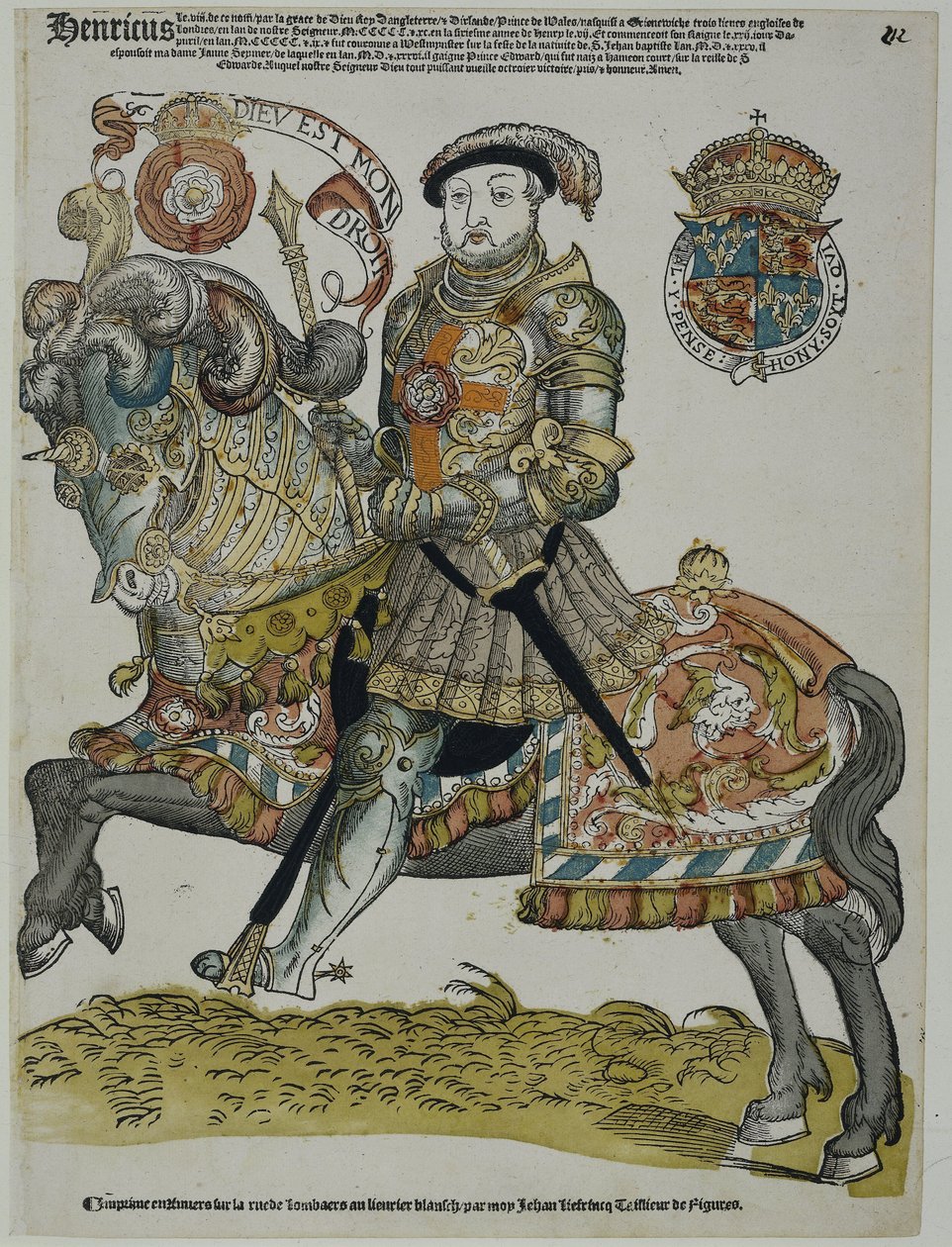 Porträt von Heinrich VIII. von England von Cornelis Anthonisz. (manner of)
