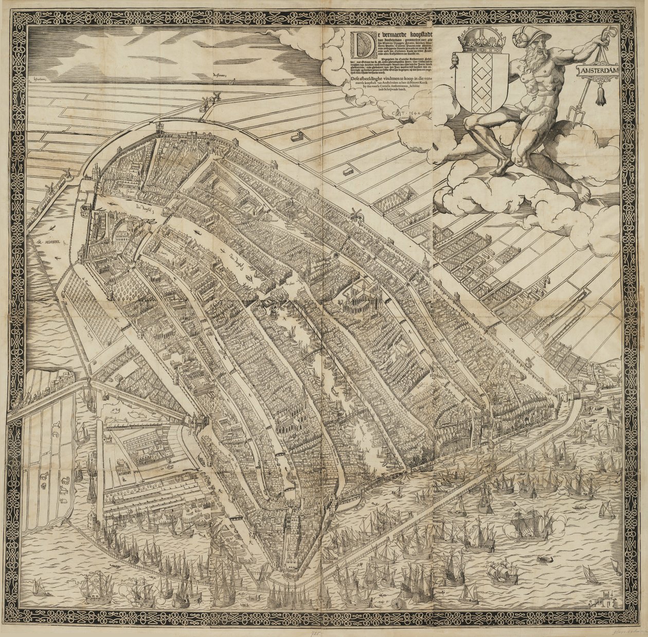 Die berühmte Handelsstadt Amsterdam von Cornelis Anthonisz.