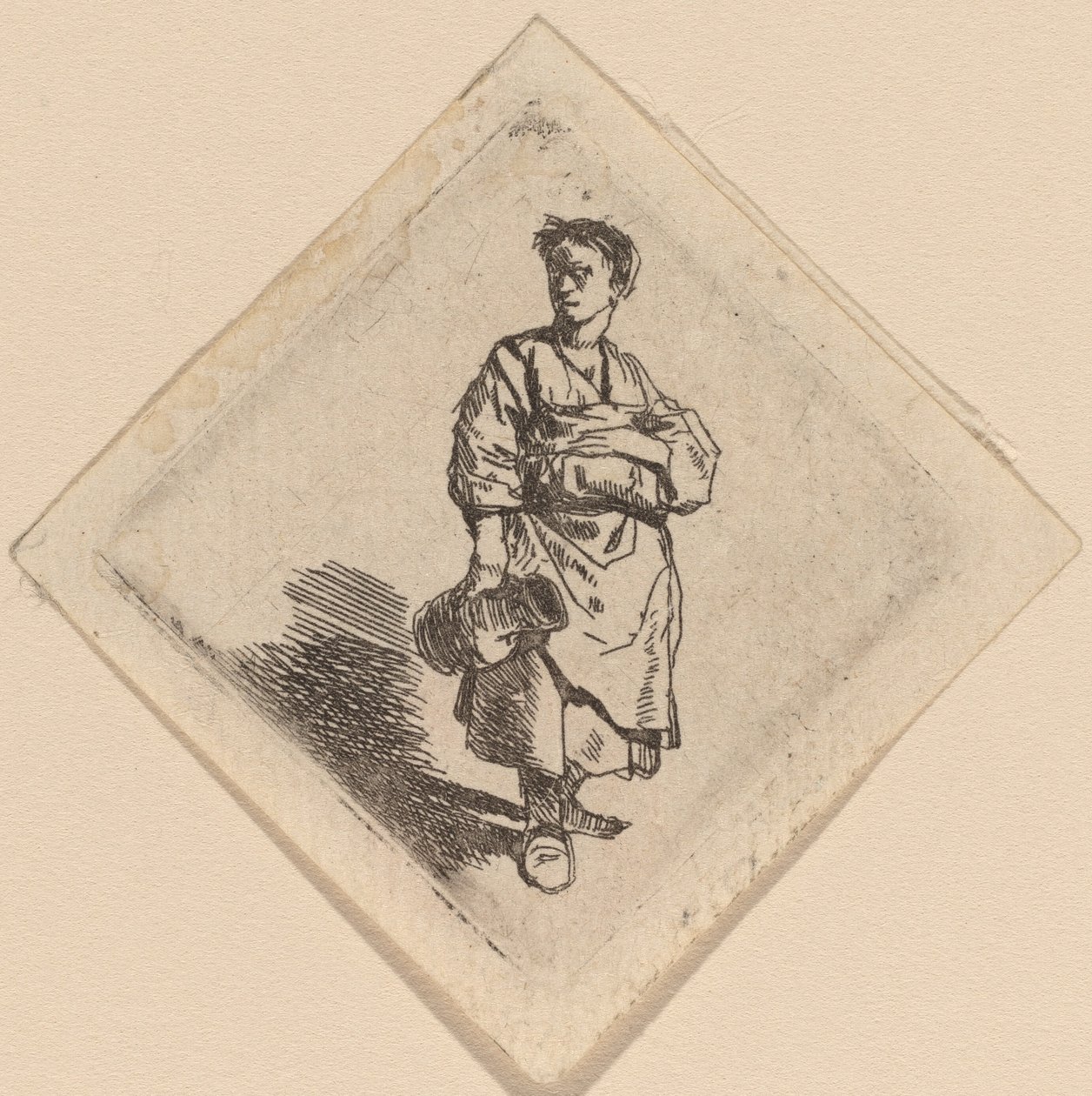 Die Frau mit dem Krug, stehend von Cornelis Pietersz Bega