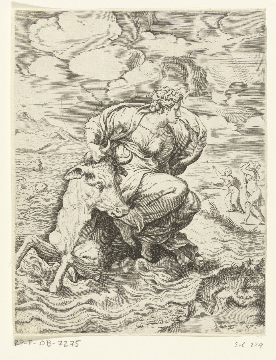 Jupiter und Europa von Cornelis Bos