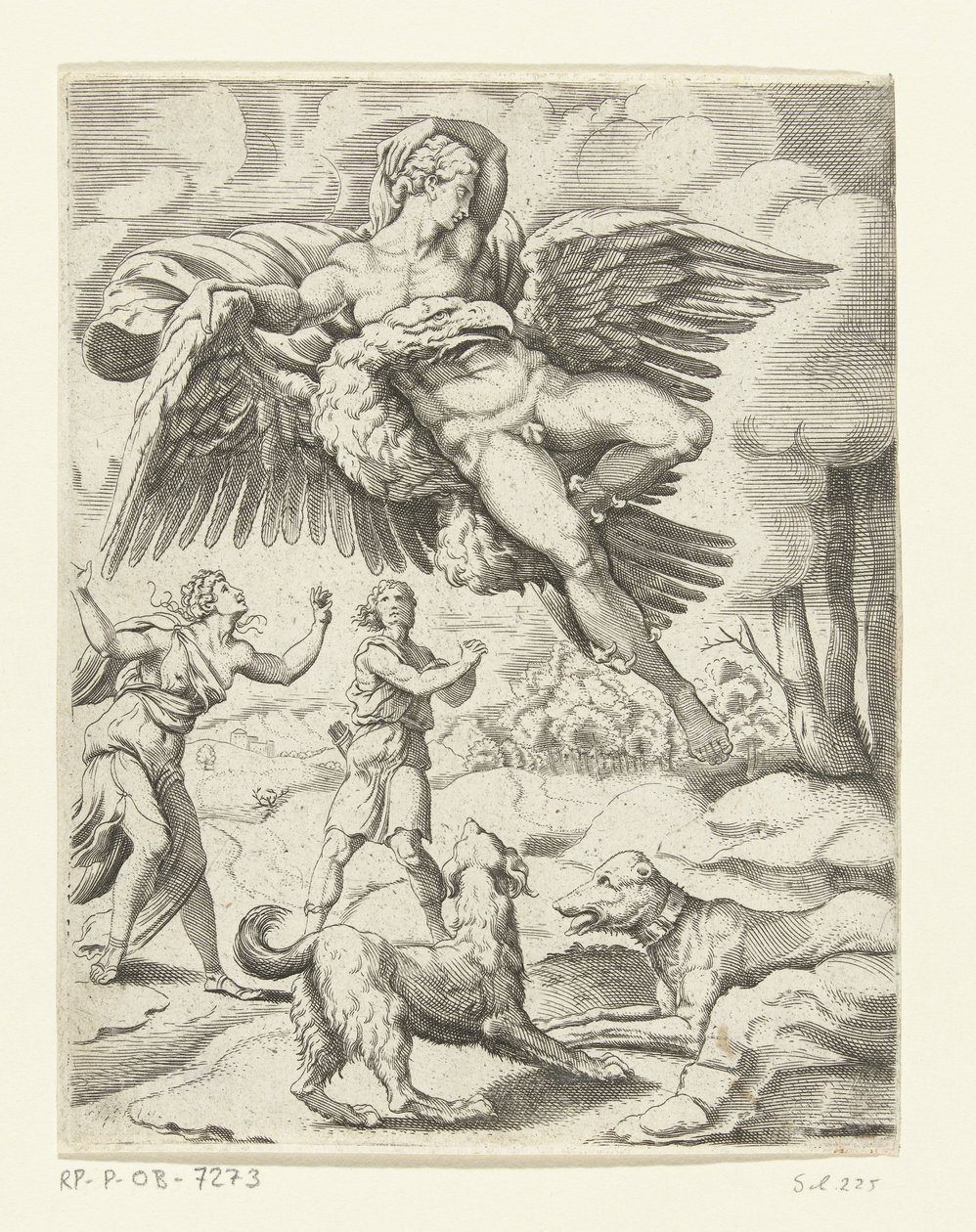 Jupiter und Ganymed. Jupiters Liebesabenteuer (Serientitel) von Cornelis Bos