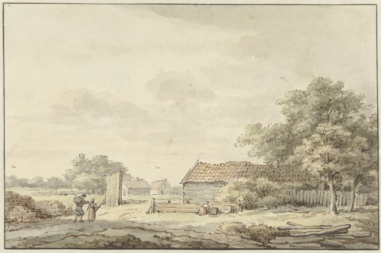 Landschaft mit Bauernhöfen von Cornelis Buys