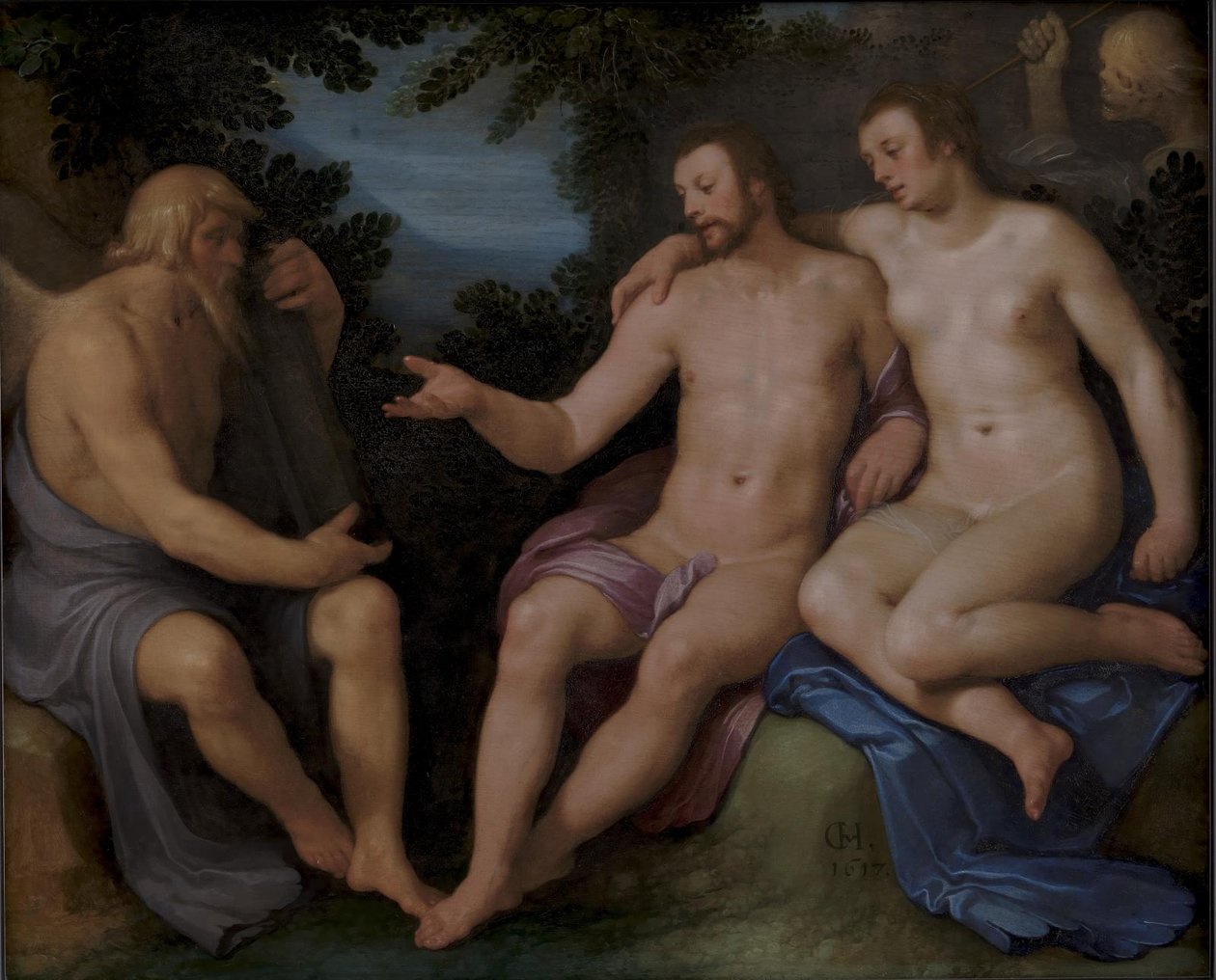 Allegorie auf die Kürze des Lebens von Cornelis Cornelisz. van Haarlem