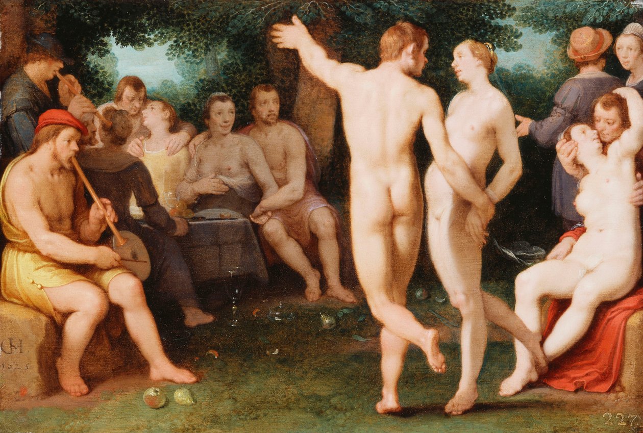 Eine Allegorie der Mäßigkeit, 1625 von Cornelis Cornelisz. van Haarlem