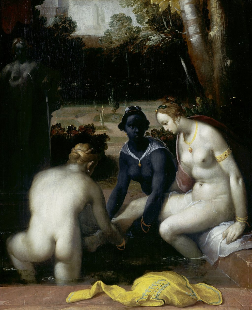 Bathseba bei ihrer Toilette, 1594 von Cornelis Cornelisz van Haarlem