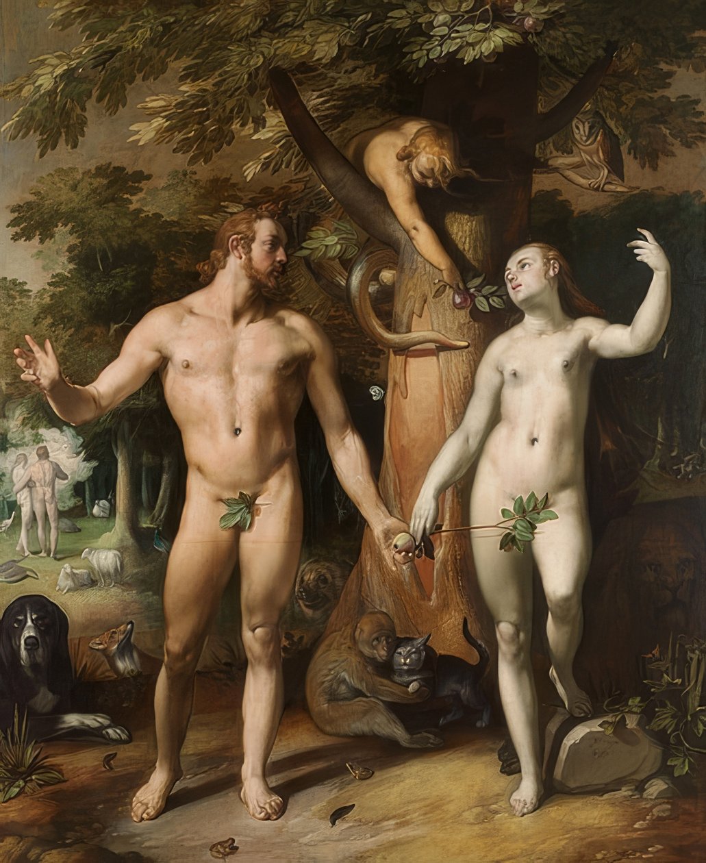 Der Sündenfall von Cornelis Cornelisz. van Haarlem