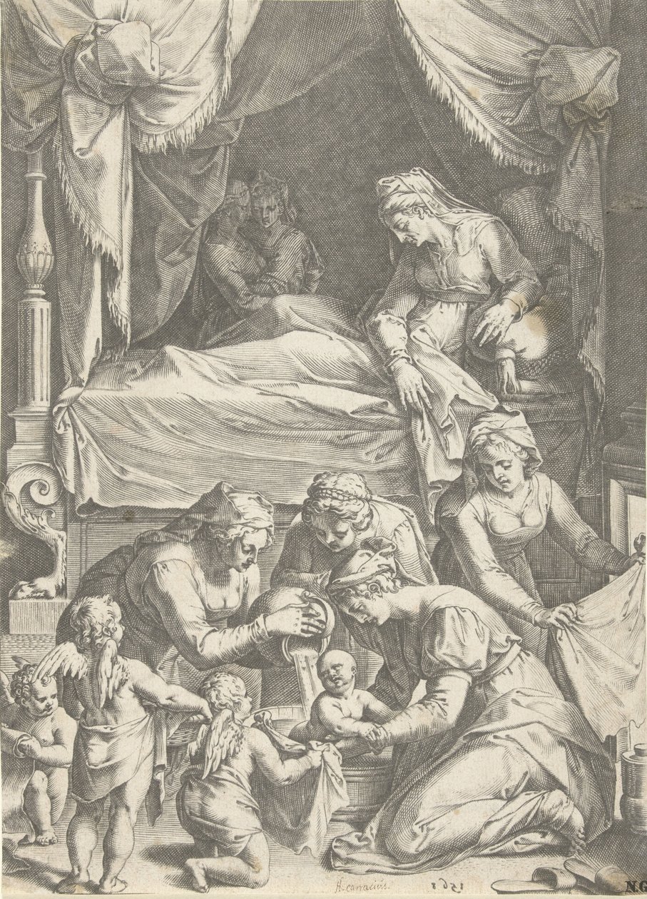 Geburt der Jungfrau von Cornelis Cort