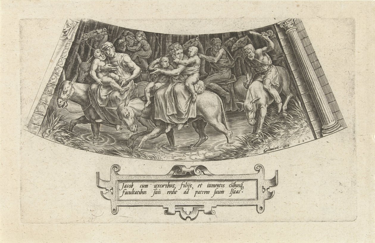 Die Rückkehr Jakobs nach Kanaan von Cornelis Cort