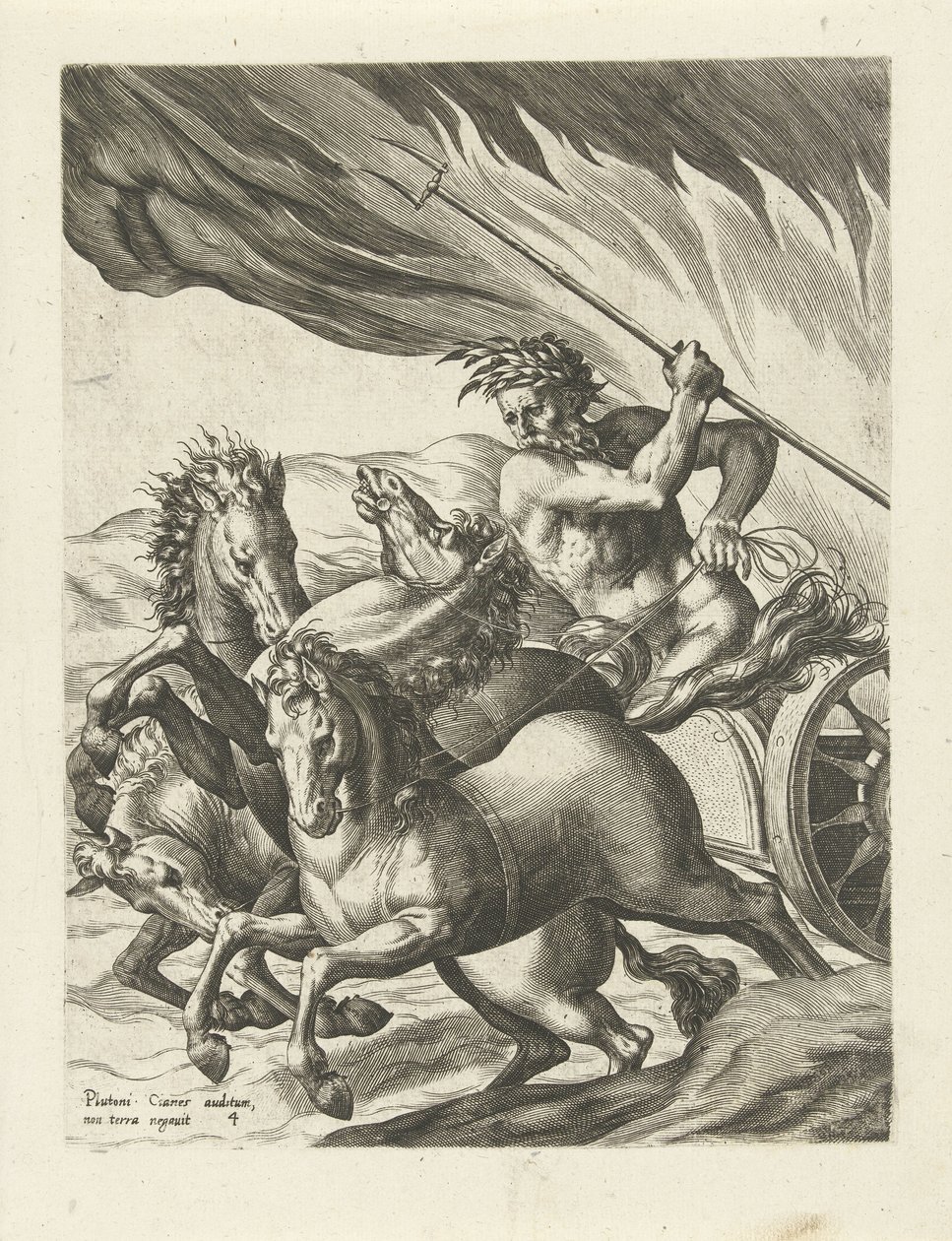 Pluto lässt Proserpina in der Unterwelt zurück von Cornelis Cort
