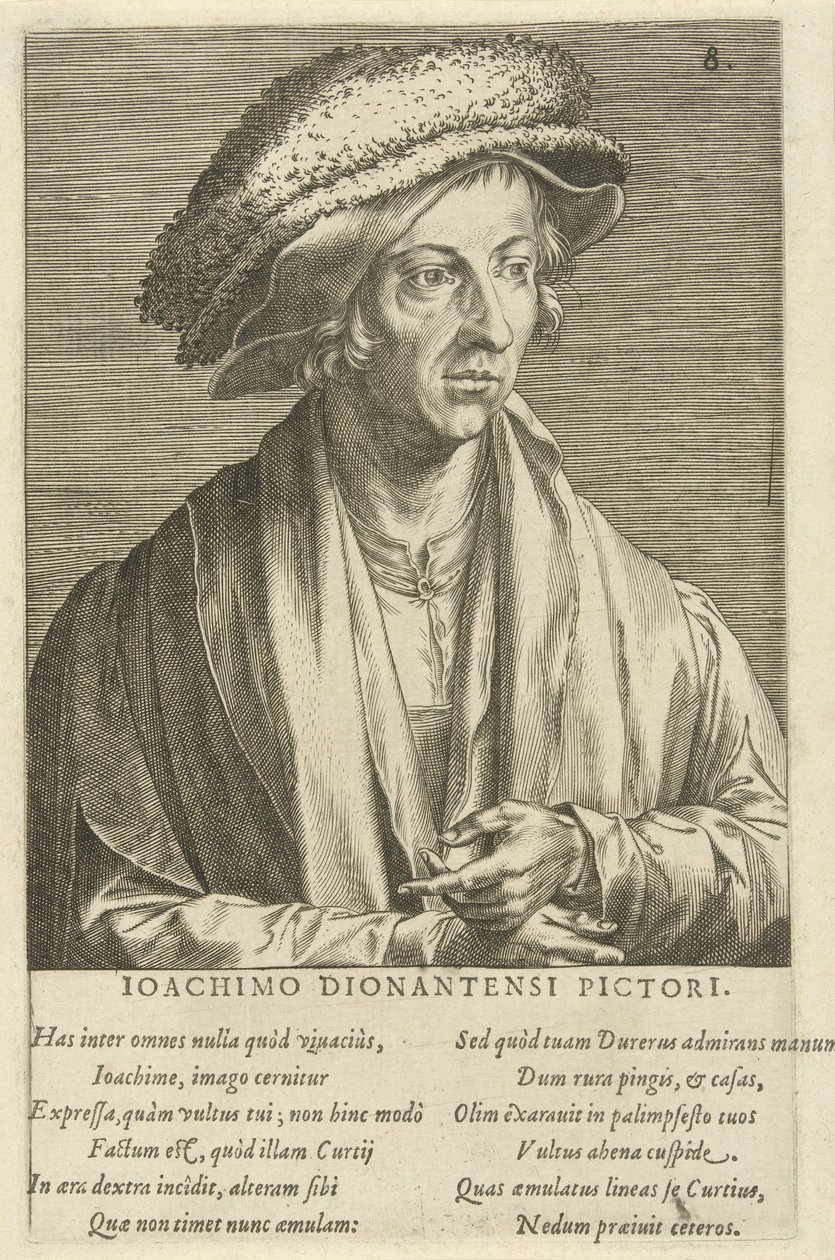 Porträt des Malers Joachim Patinier von Cornelis Cort